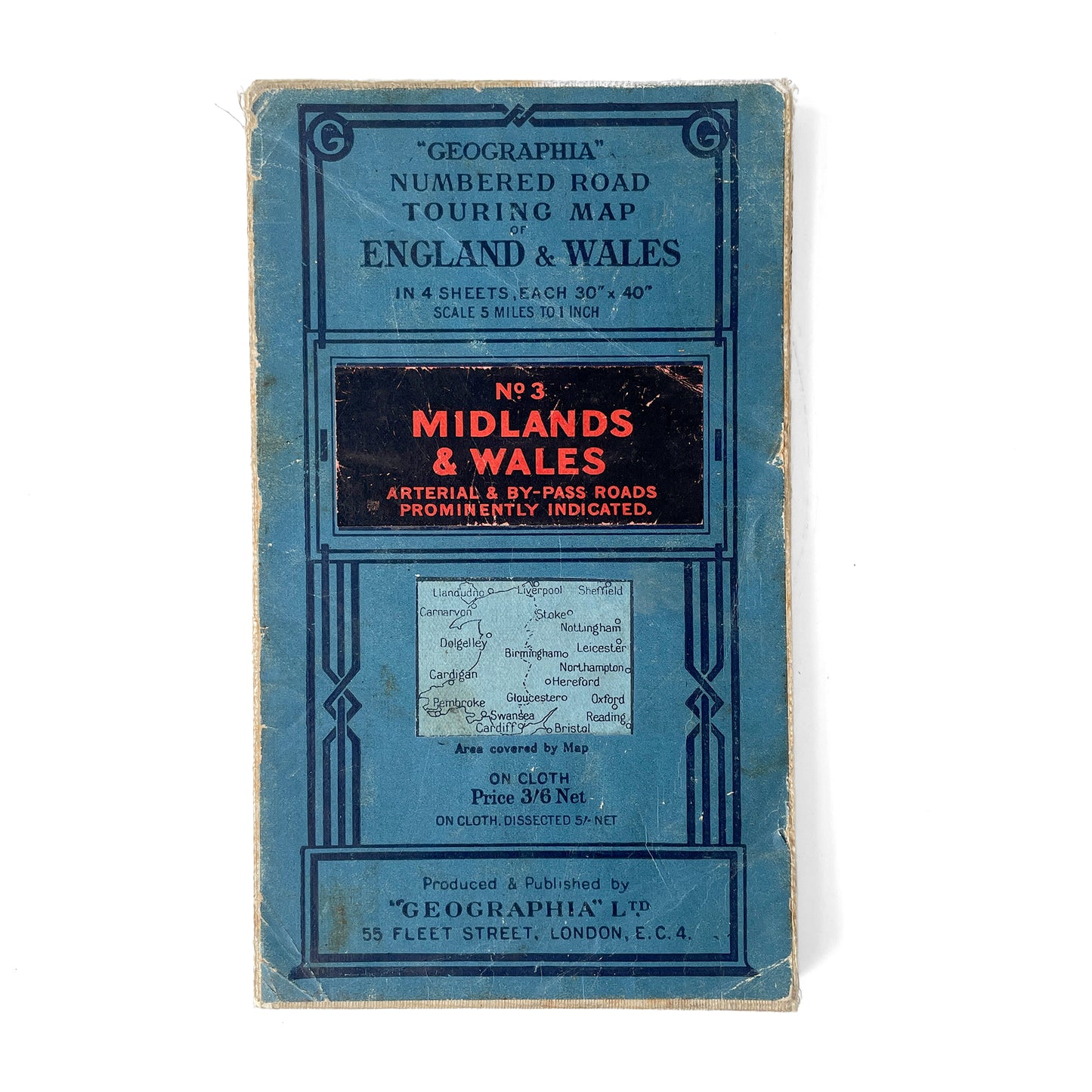 Geographia Map of The Midlands & Wales