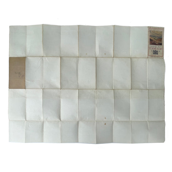 1927 Ordnance Survey Tourist Map of Exmoor