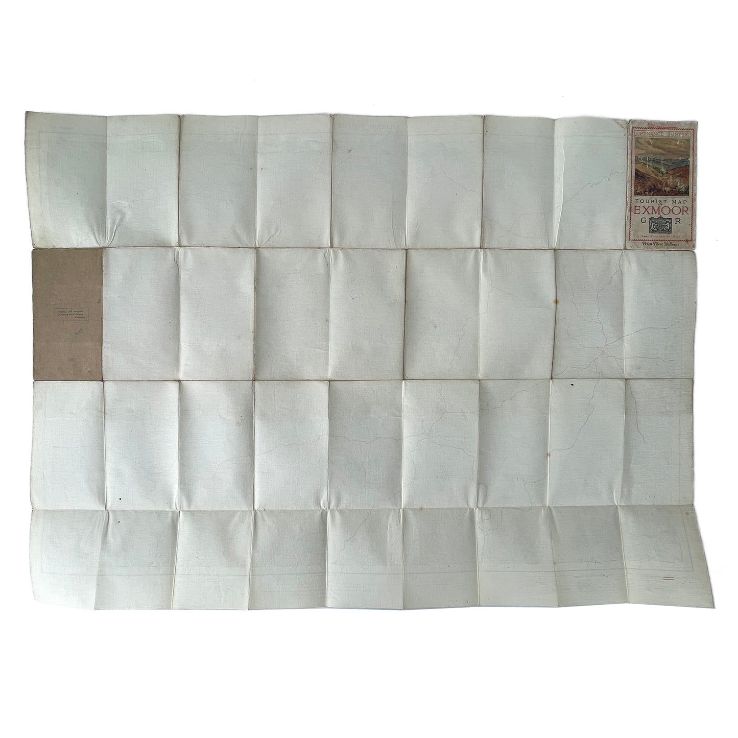 1930 Ordnance Survey Tourist Map of Exmoor