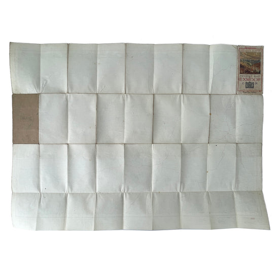 1930 Ordnance Survey Tourist Map of Exmoor