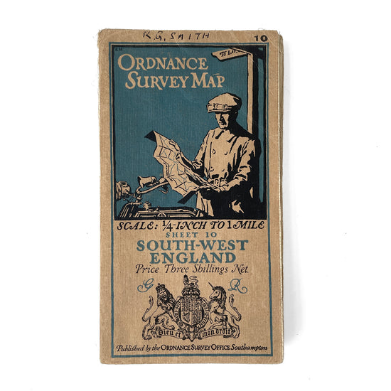 1929 Ordnance Survey Map of the South-West England