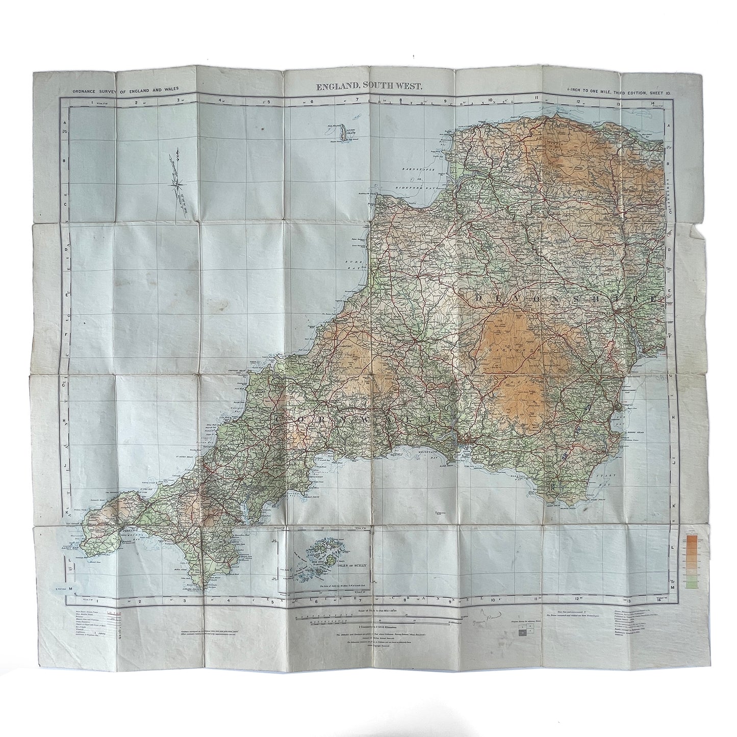 1929 Ordnance Survey Map of the South-West England
