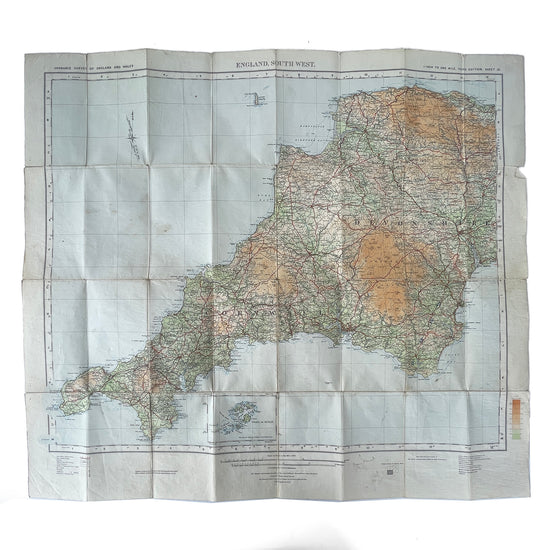 1929 Ordnance Survey Map of the South-West England