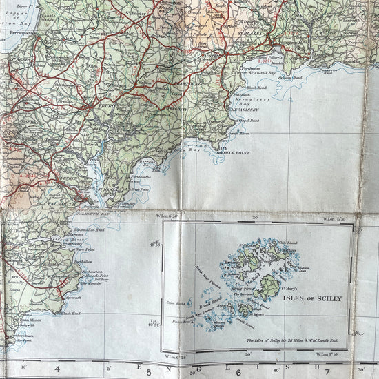 1929 Ordnance Survey Map of the South-West England