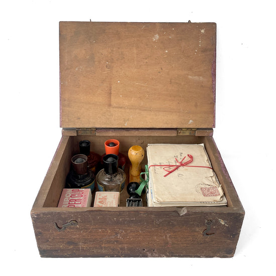 Vintage Desktop Storage Box