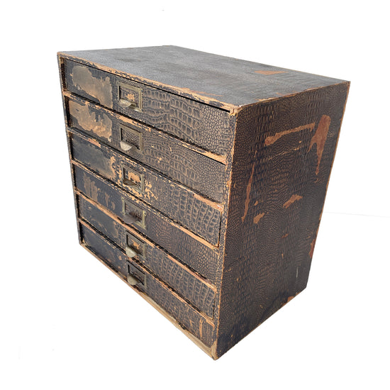 Early 20th Century Desktop Drawers – Mock Croc