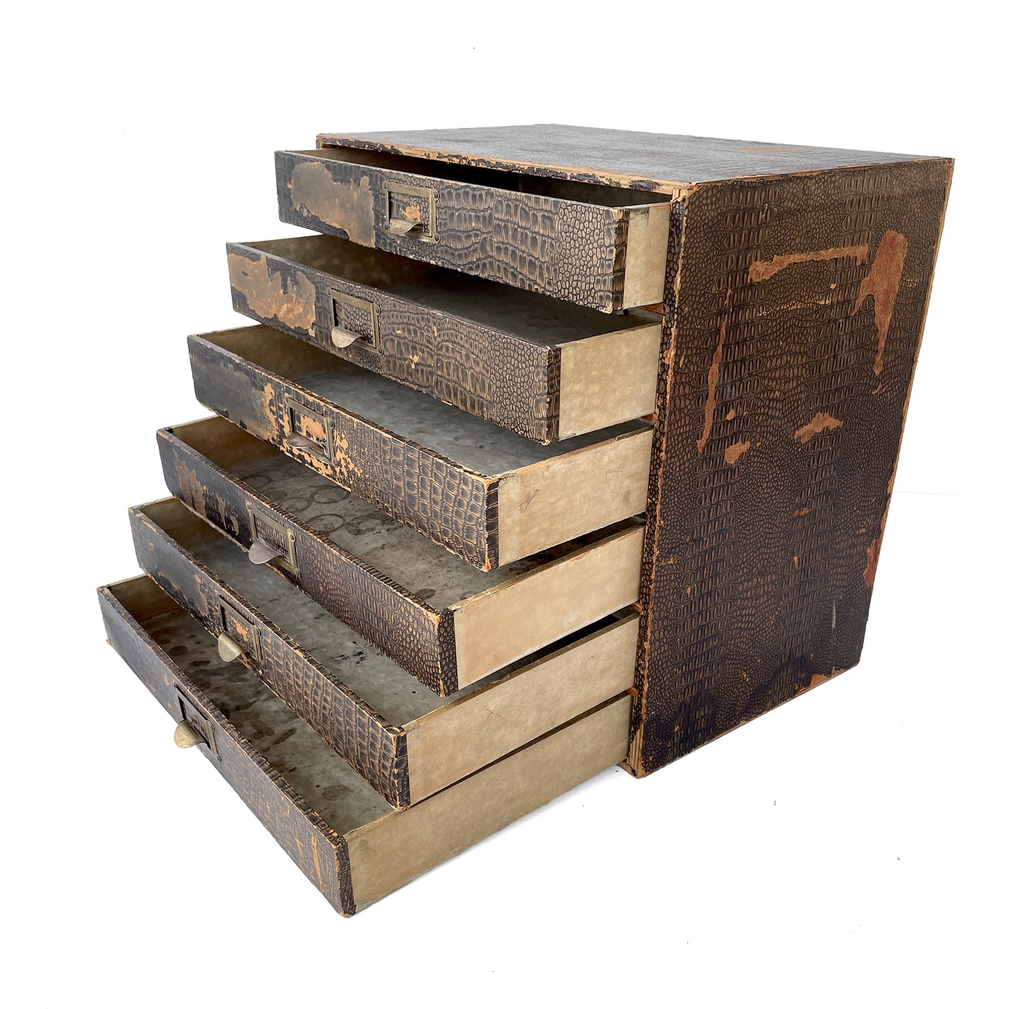 Early 20th Century Desktop Drawers – Mock Croc