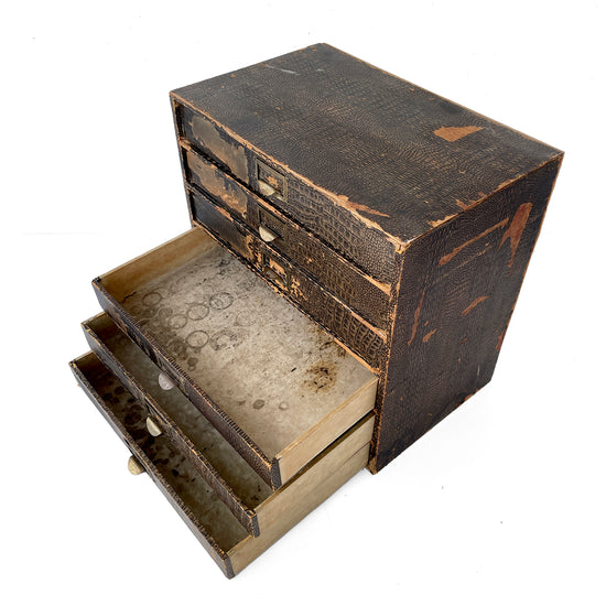 Early 20th Century Desktop Drawers – Mock Croc