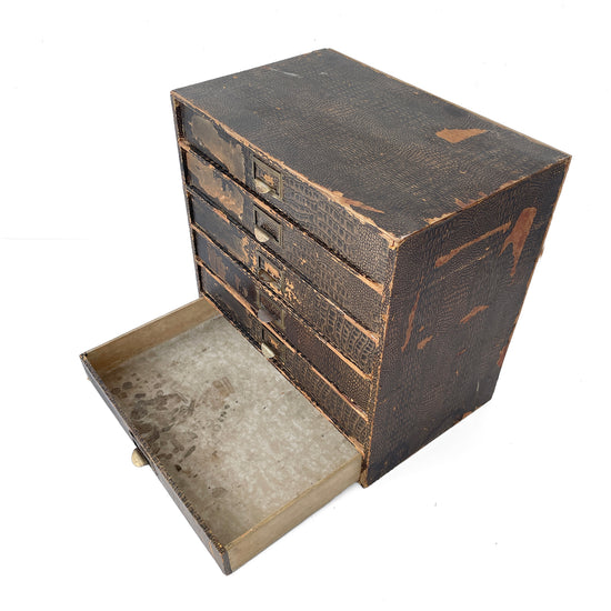 Early 20th Century Desktop Drawers – Mock Croc