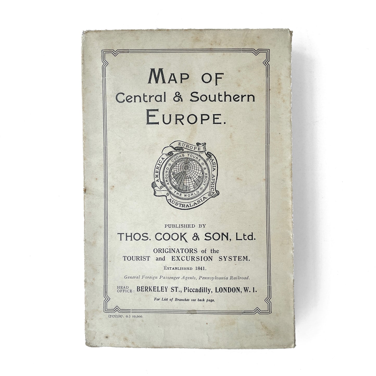 Load image into Gallery viewer, 1927 Map of Central &amp;amp; Southern Europe
