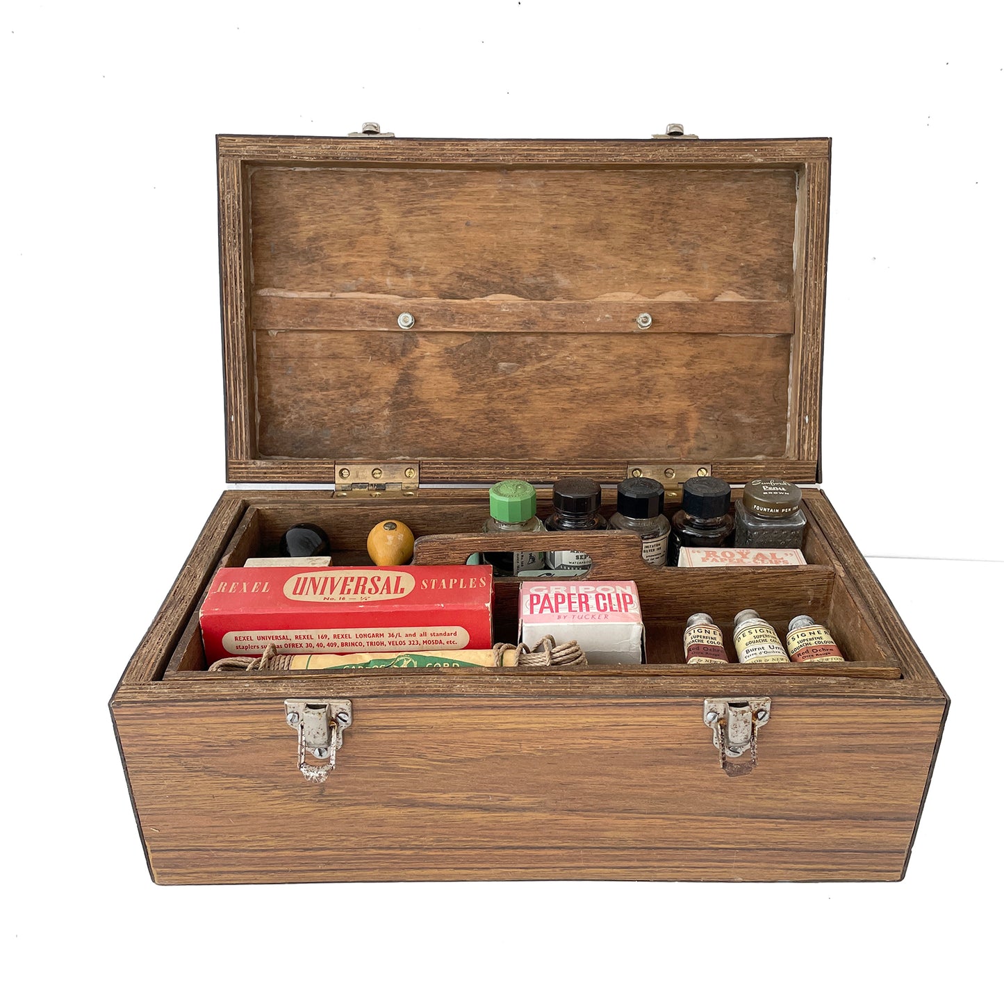 1960s Toolbox with Wood Effect Laminate