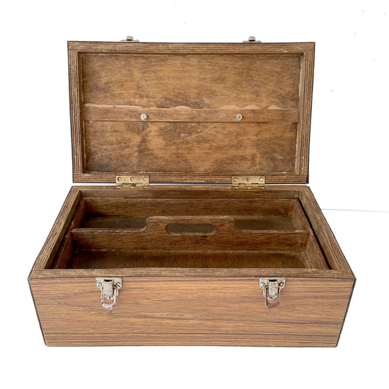 1960s Toolbox with Wood Effect Laminate