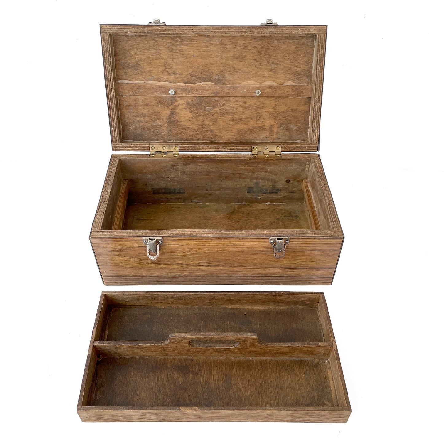 1960s Toolbox with Wood Effect Laminate