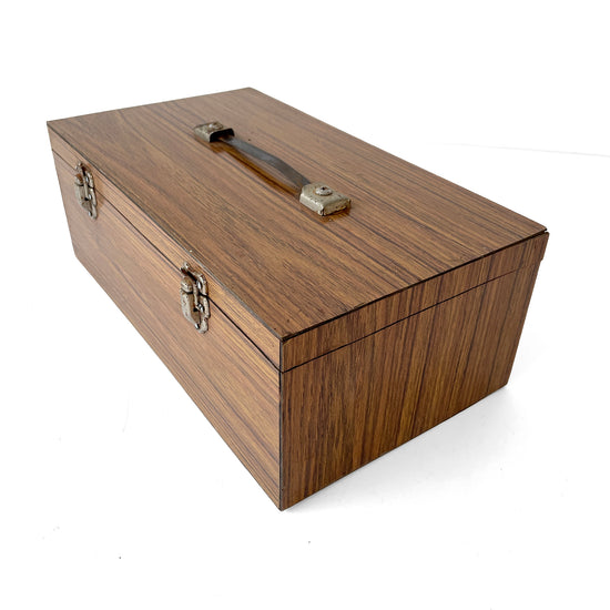 1960s Toolbox with Wood Effect Laminate