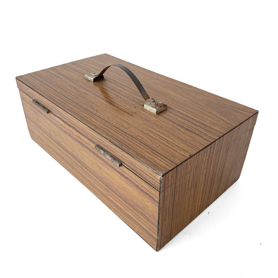 1960s Toolbox with Wood Effect Laminate
