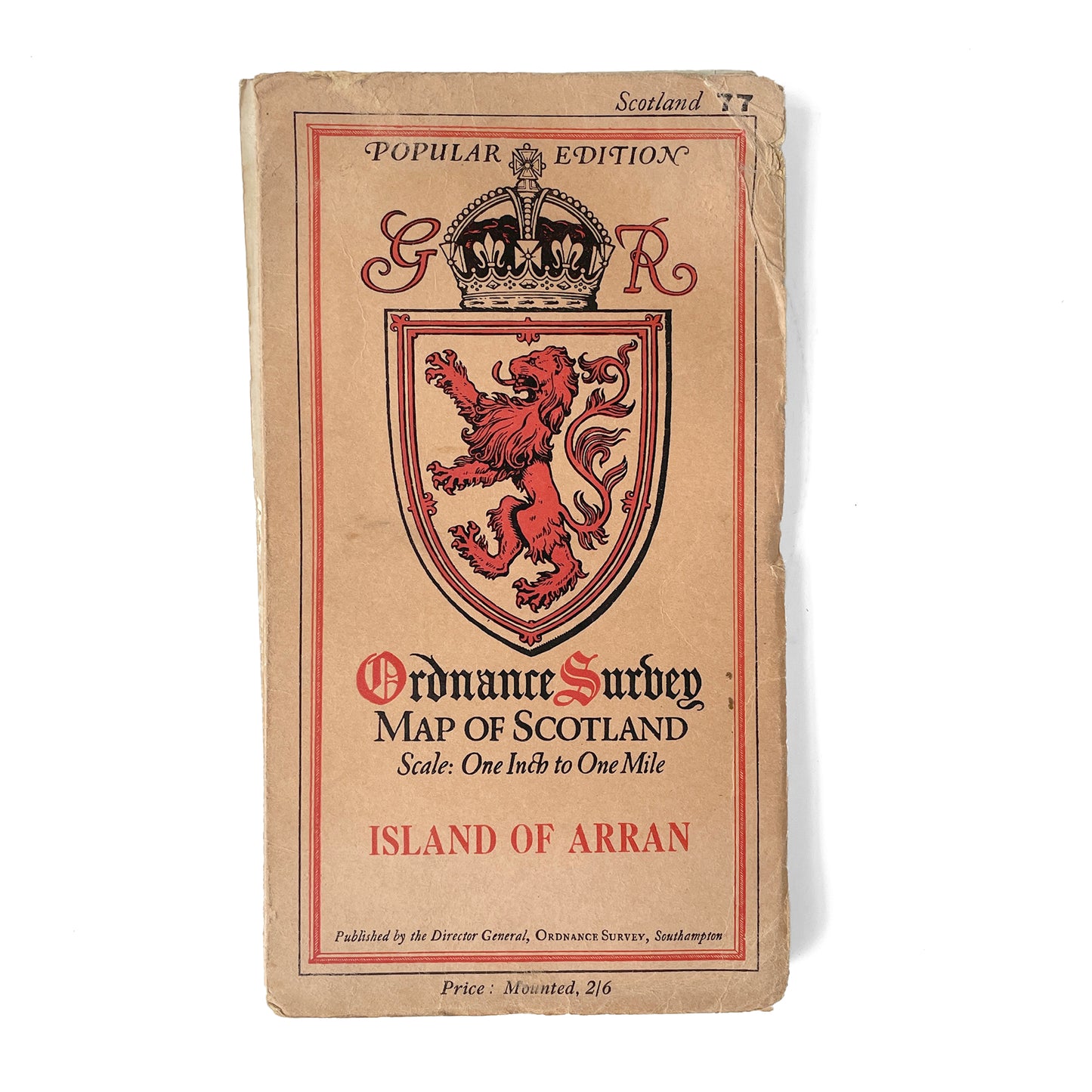 1926 Map of the Island of Arran