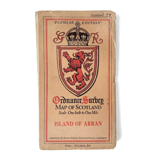 1926 Map of the Island of Arran