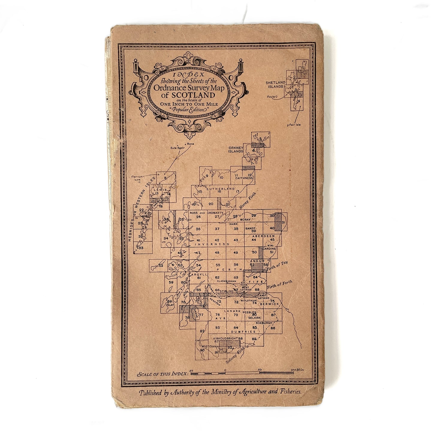 1926 Map of the Island of Arran