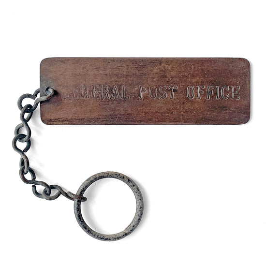 Original Vintage Brass ‘General Post Office’ Keyring