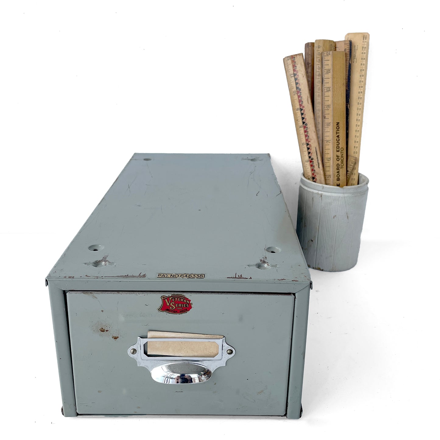 1940s Index Card Drawer – Grey