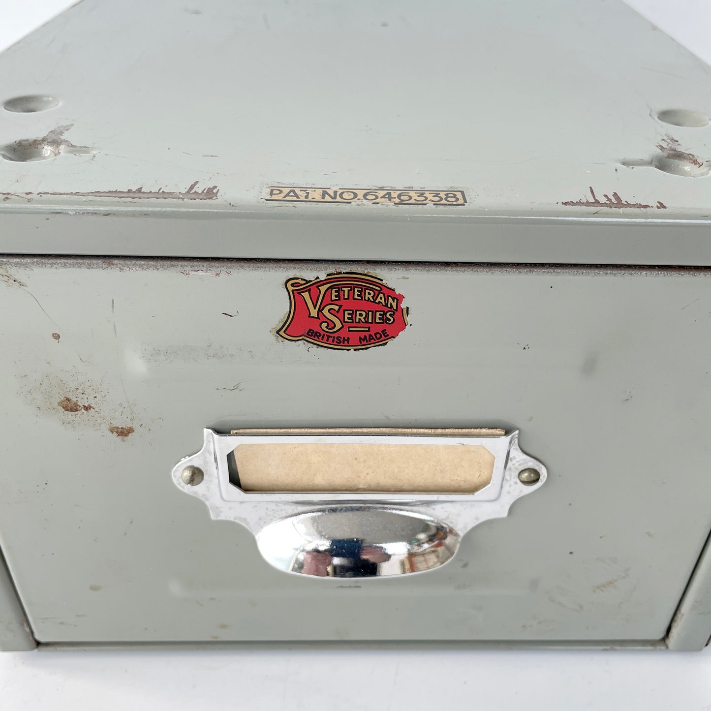 1940s Index Card Drawer – Grey