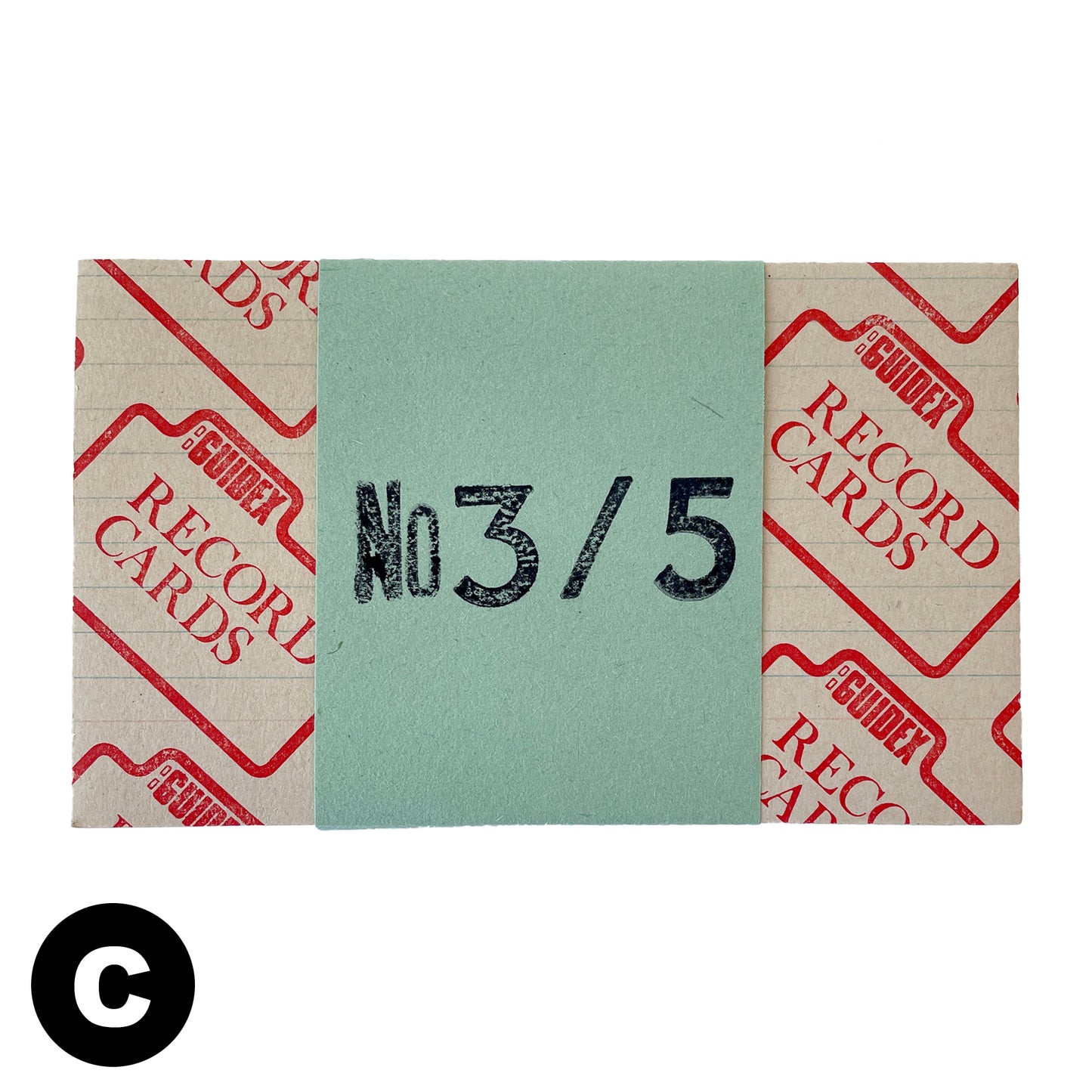 Vintage Index Cards – 3 x 5 inch Lined - C