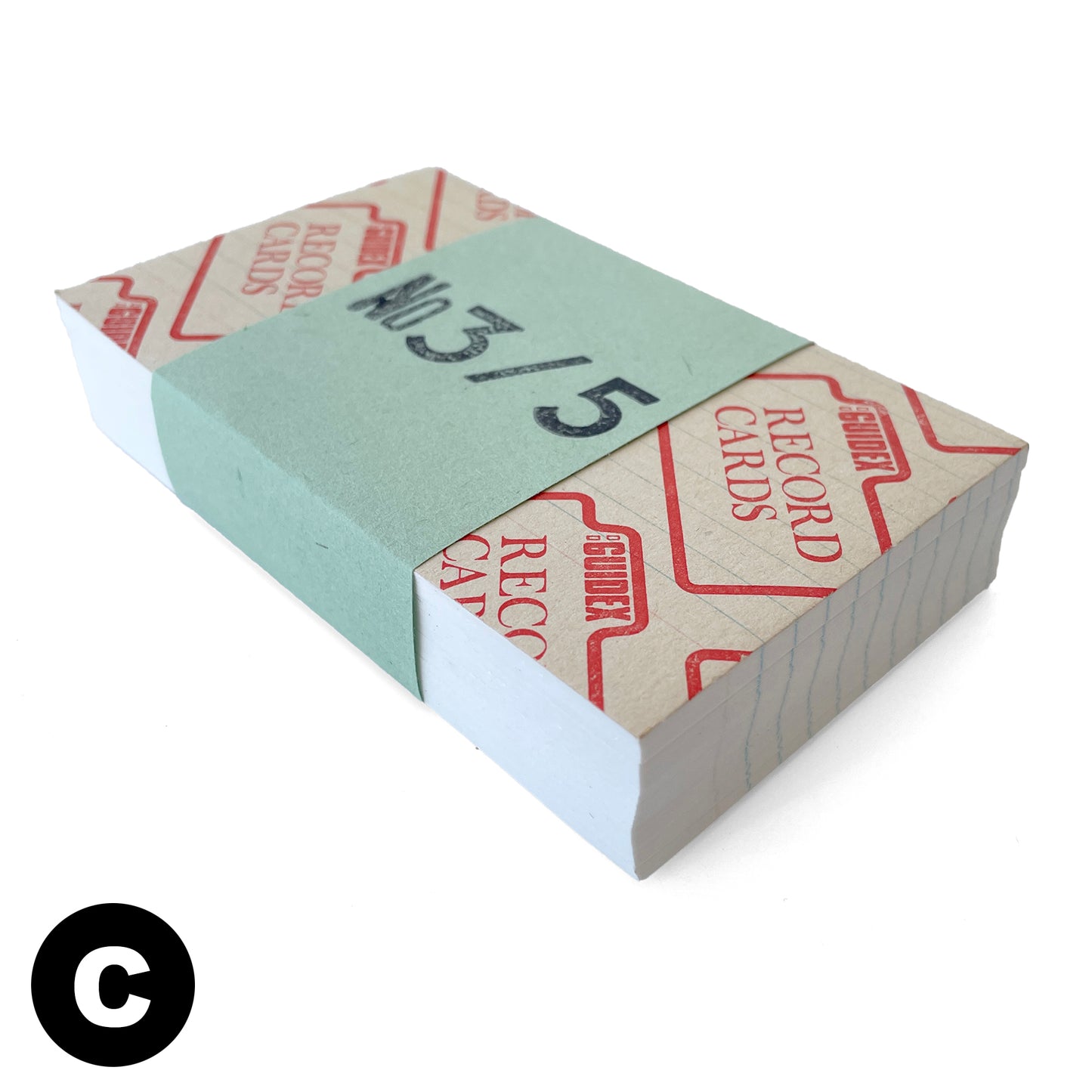 Vintage Index Cards – 3 x 5 inch Lined - C