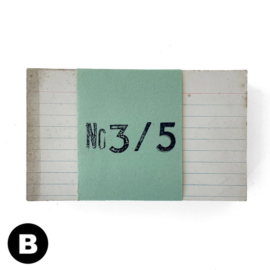 Vintage Index Cards – 3 x 5 inch Lined - B