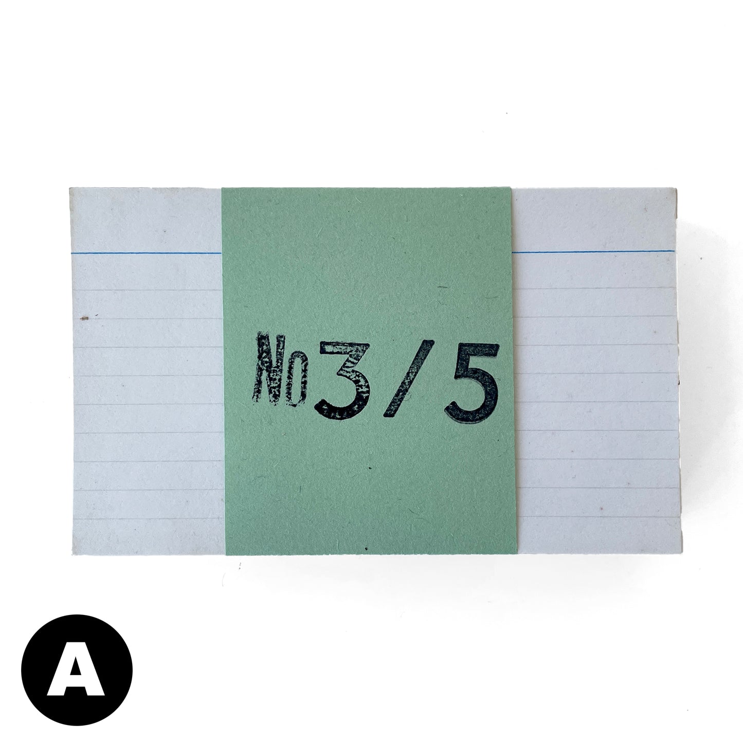 Vintage Index Cards – 3 x 5 inch Lined - A