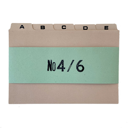 Vintage Index Cards – 4 x 6 inch – A – Z Dividers – Beige