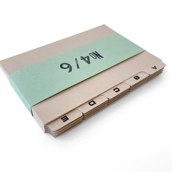 Vintage Index Cards – 4 x 6 inch – A – Z Dividers – Beige