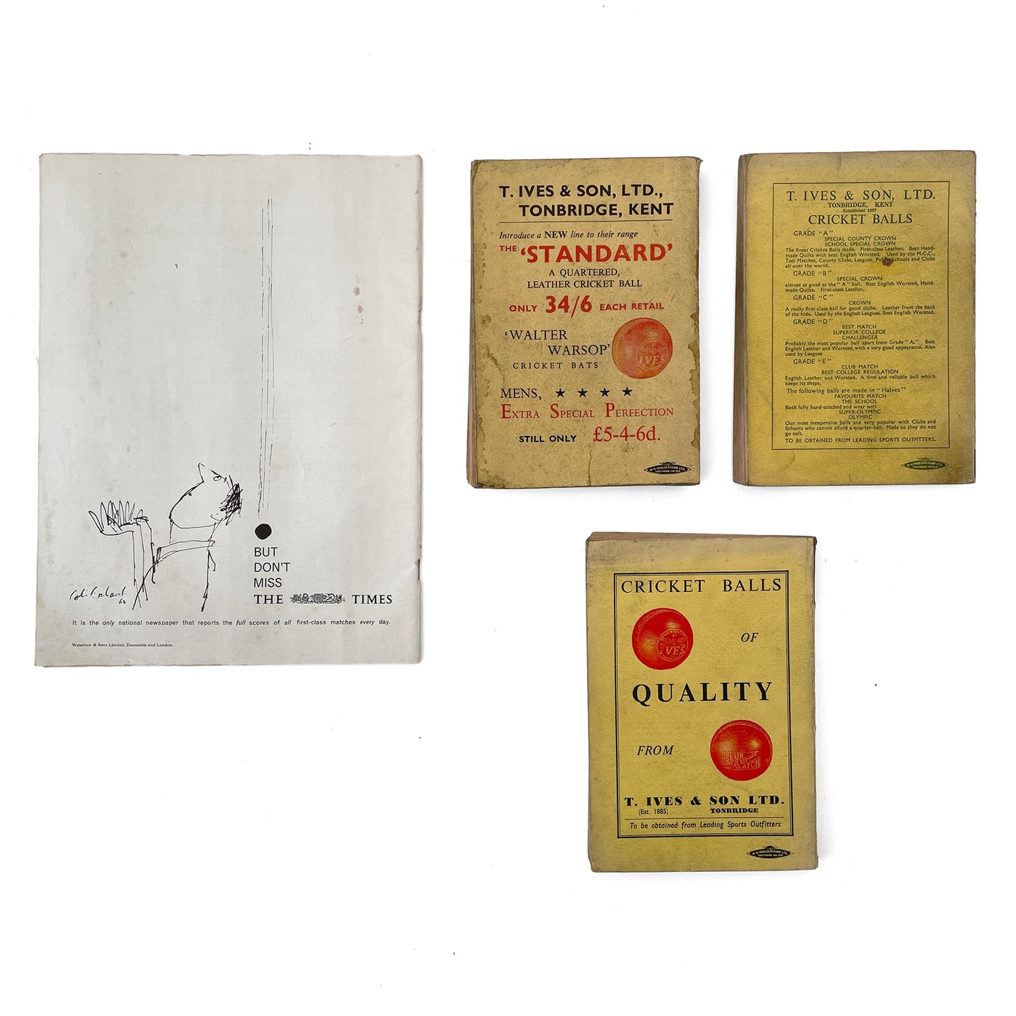 Collection of Cricketing Ephemera