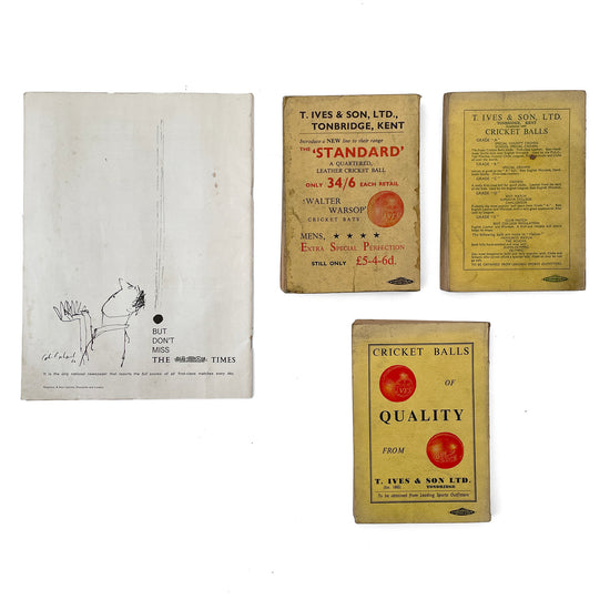 Collection of Cricketing Ephemera