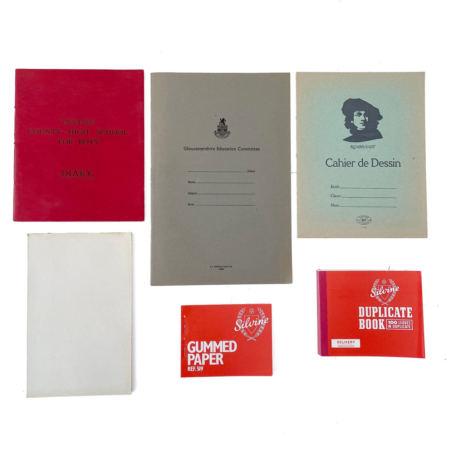 Collection of Six Vintage Notebooks – Option B