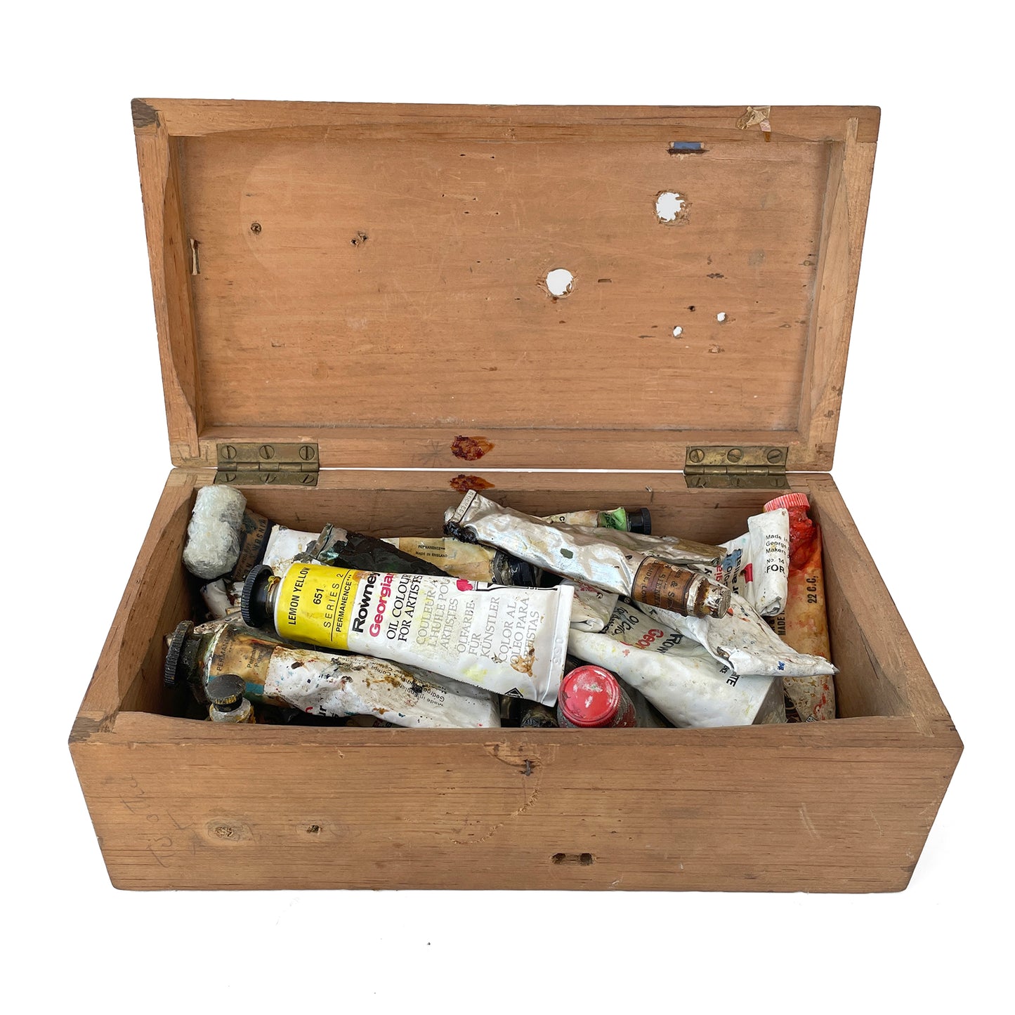 Box of Vintage Oil Paints