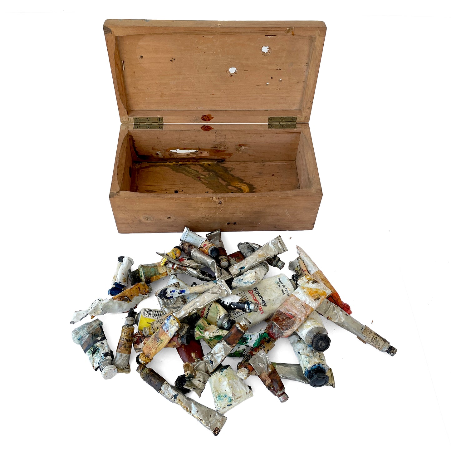 Box of Vintage Oil Paints