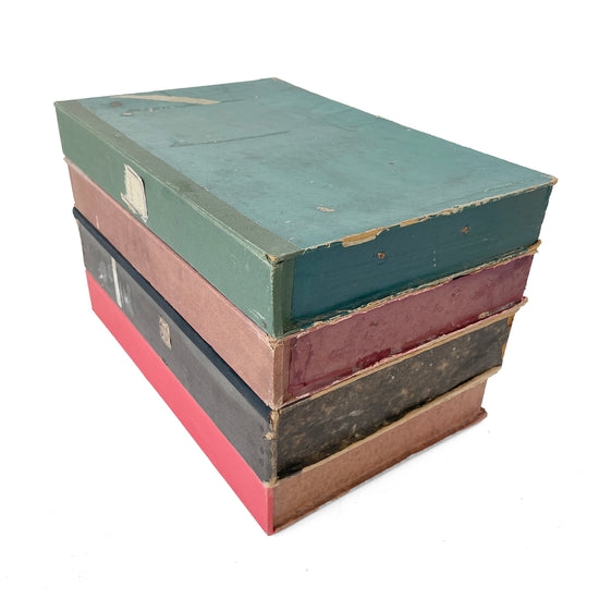 Collection of 4 Vintage Box Files