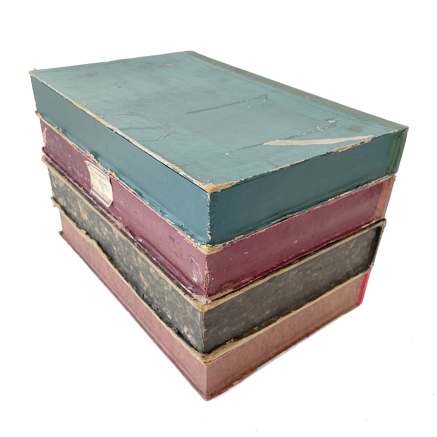 Collection of 4 Vintage Box Files