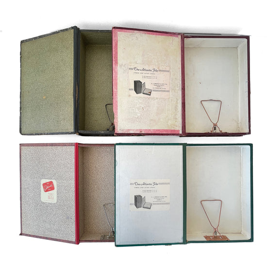 Collection of 4 Vintage Box Files