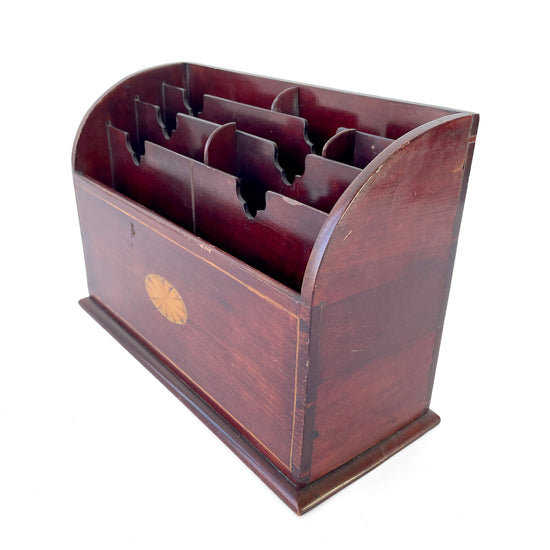 Beautiful Edwardian Mahogony Letter Rack