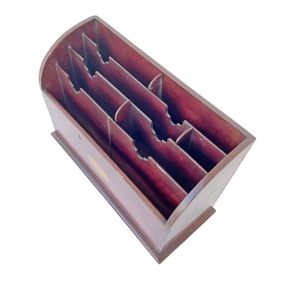 Beautiful Edwardian Mahogony Letter Rack