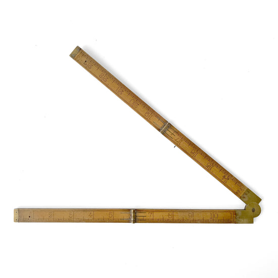 Early 20th Century Two-Foot Folding Ruler