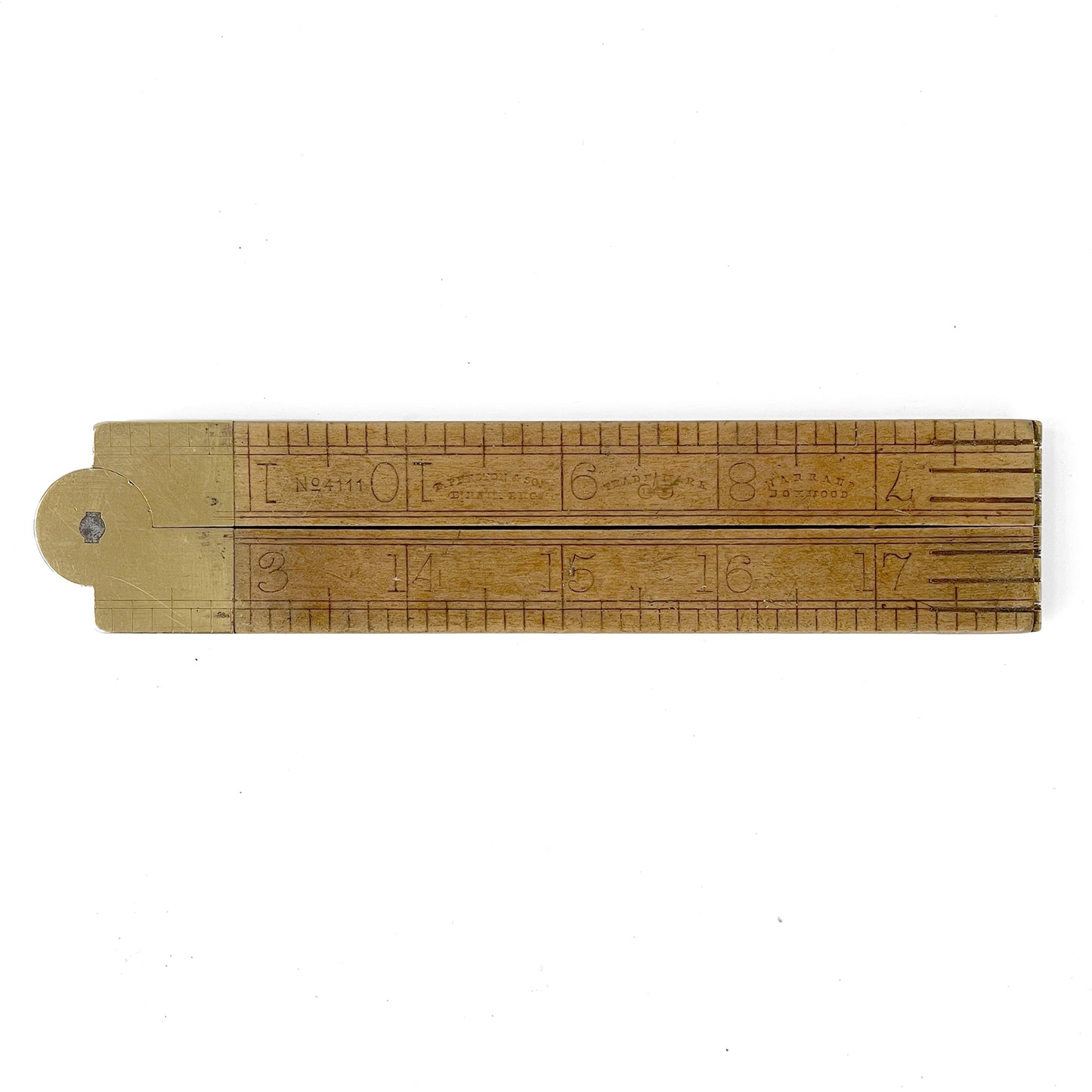 Early 20th Century Two-Foot Folding Ruler