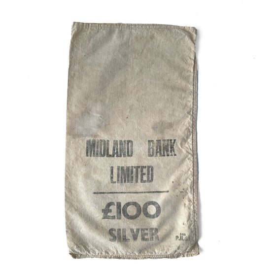 Vintage Midland Bank Coin Bag