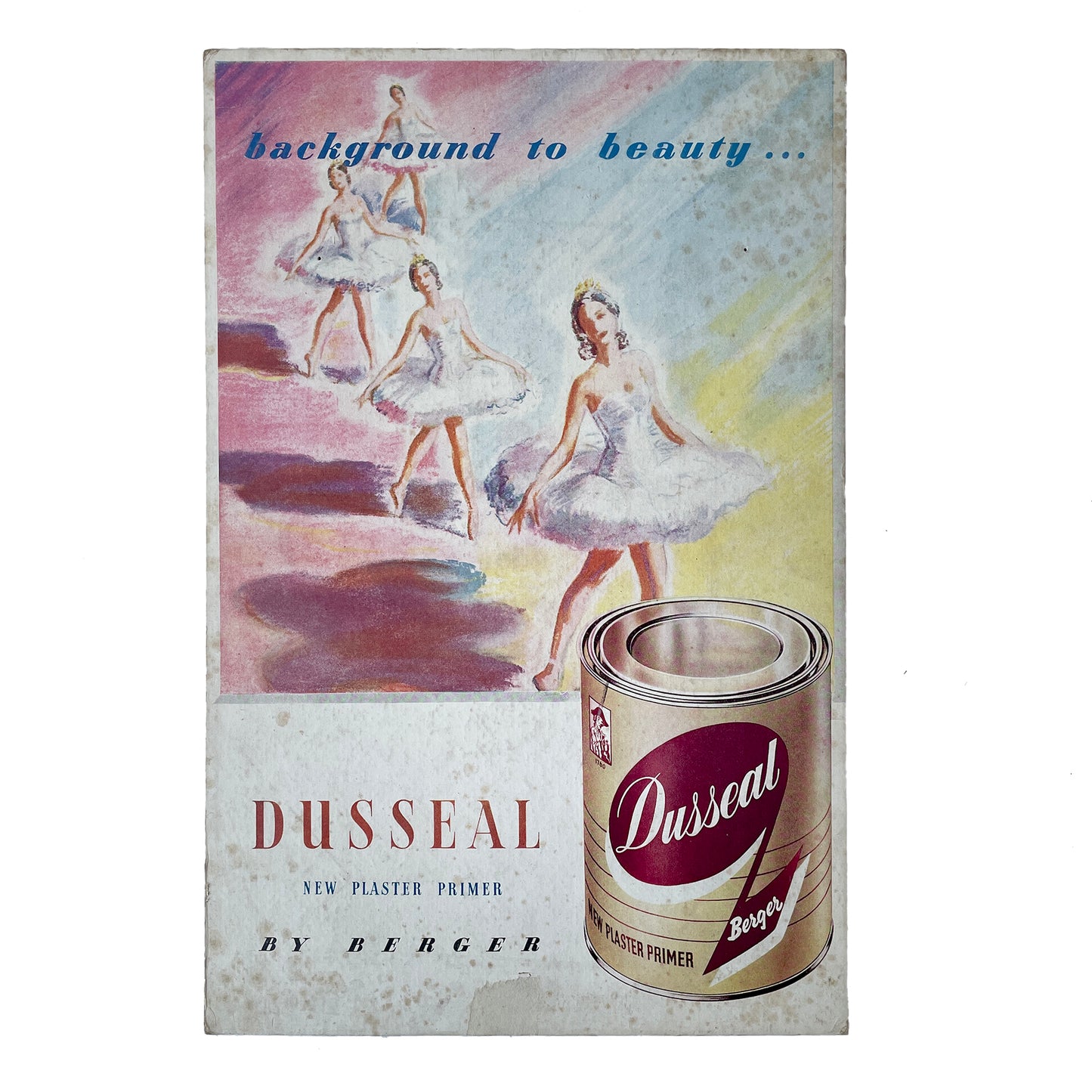 1950s ‘Dusseal’ Card Advertising sign