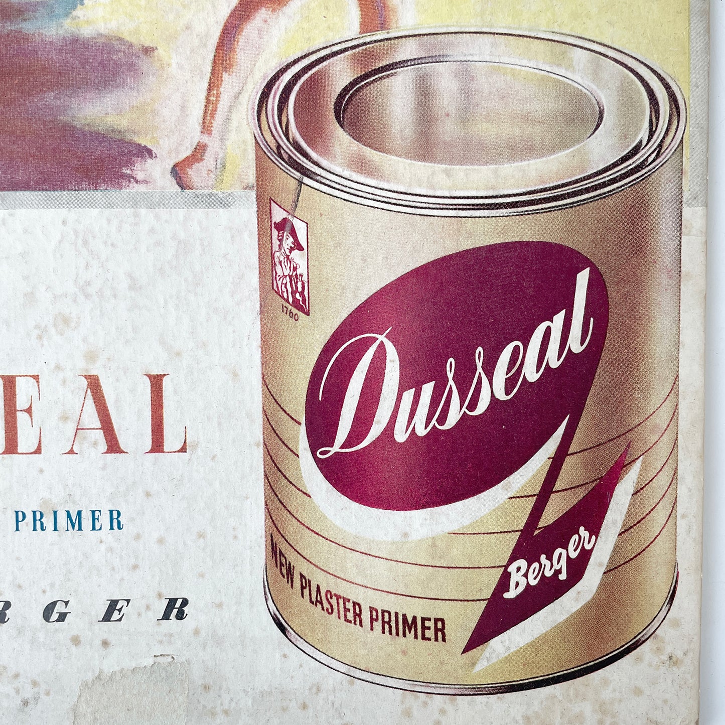 1950s ‘Dusseal’ Card Advertising sign