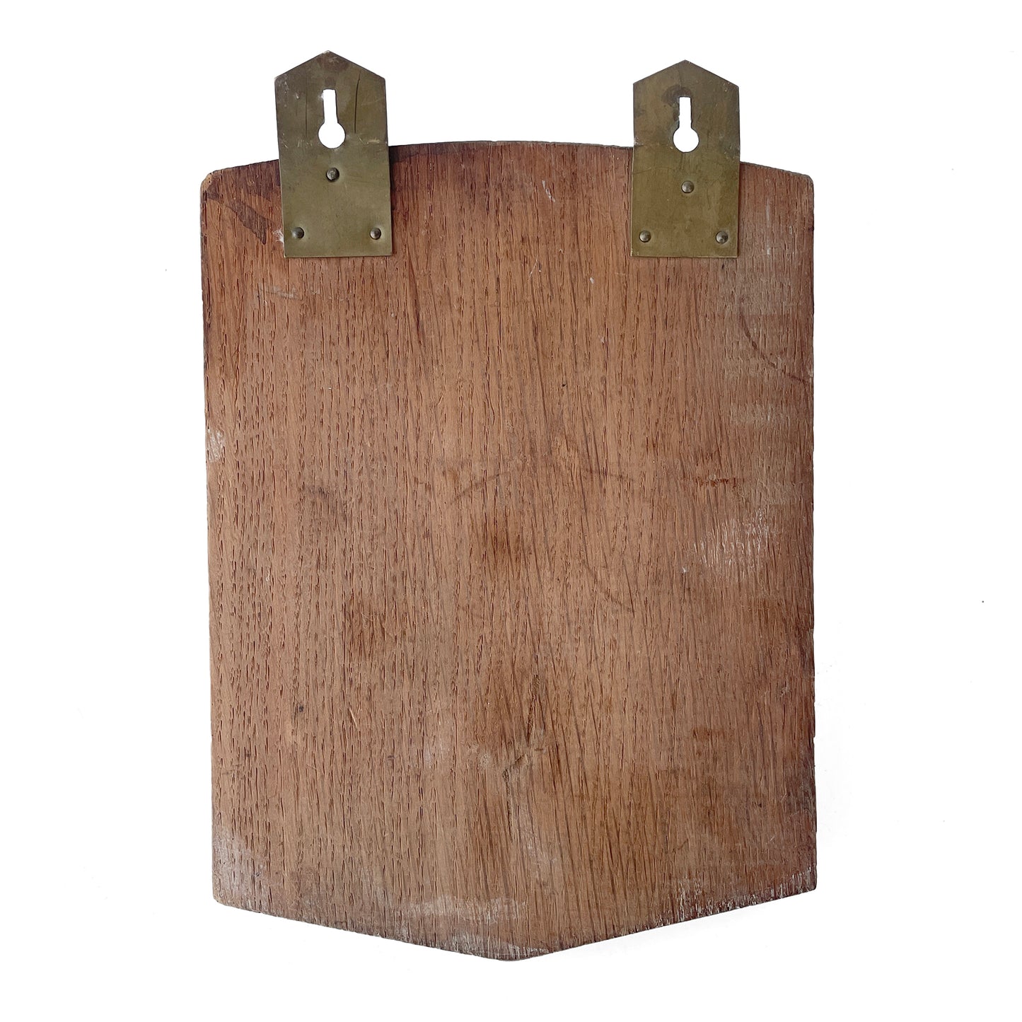 1930s Brass & Oak Letter Rack