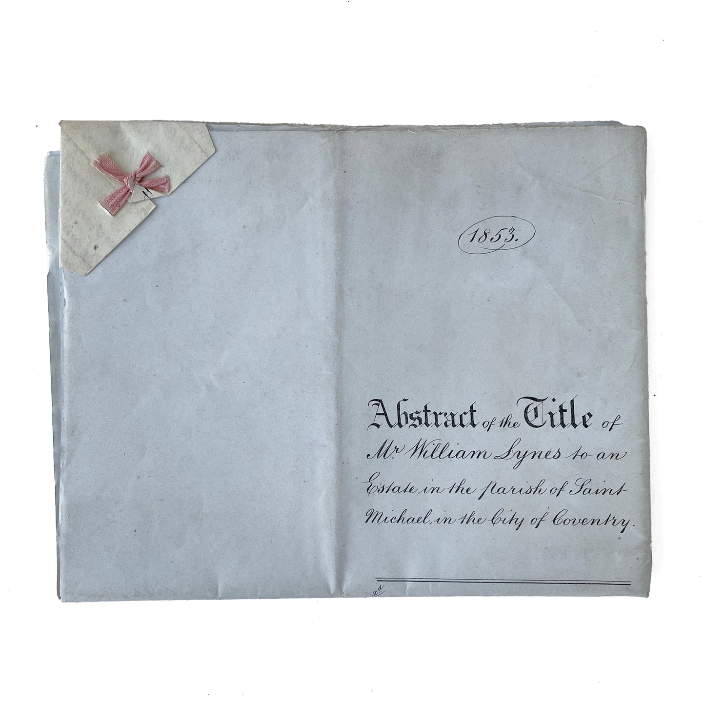 1853 Abstract of the Title Deeds (001)