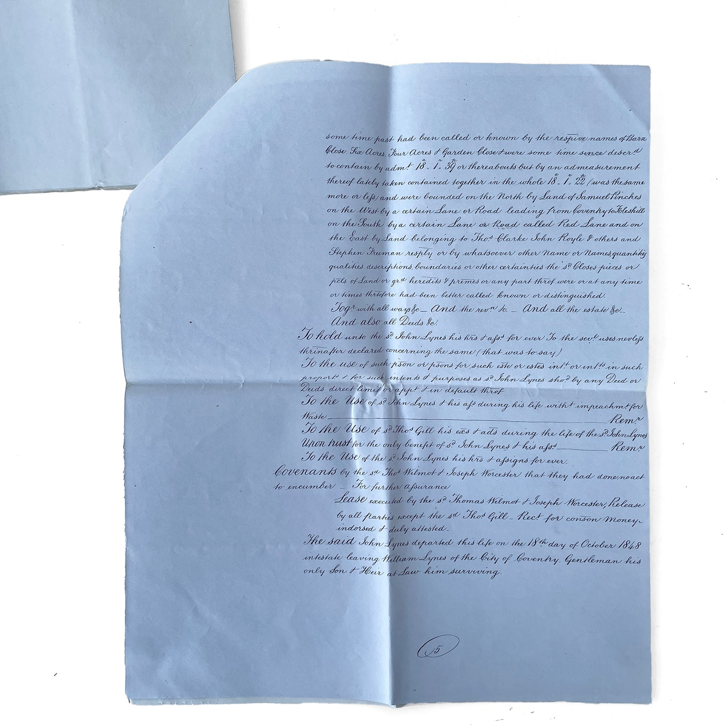 1853 Abstract of the Title Deeds (001)