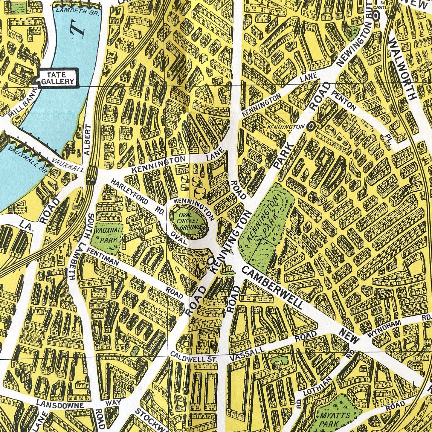 1940s Pictorial Map of London